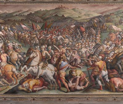 Battle of Marciano by Giorgio Vasari, Salone dei 500