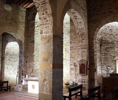 Inside the parish church of San Leolino