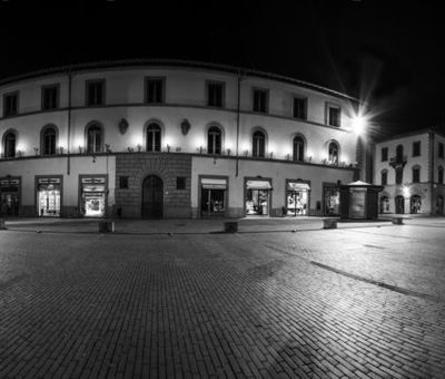 Panoramic view of Piazza Cavour, San Giovanni Valdarno