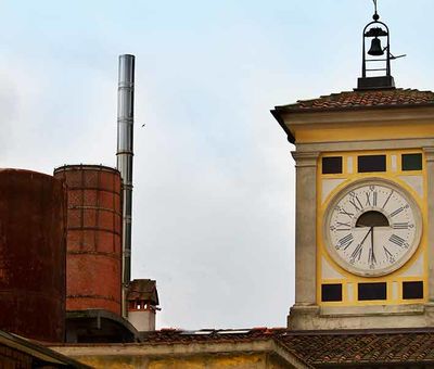 Vecchia Cartiera Clock Tower