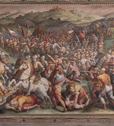 Battle of Marciano by Giorgio Vasari, Salone dei 500