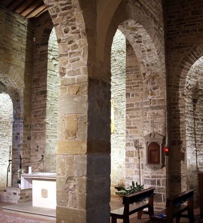 Inside the parish church of San Leolino