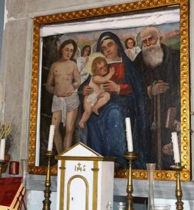 Madonna della Peste, Church of the Maestà, Garliano