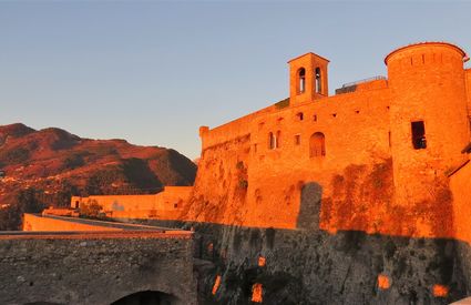 Castello Malaspina at sunset, Massa