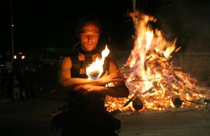 Fire of Saint Anthony celebration in Filattiera