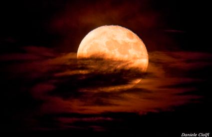 La Super Luna vista da Chianciano Terme