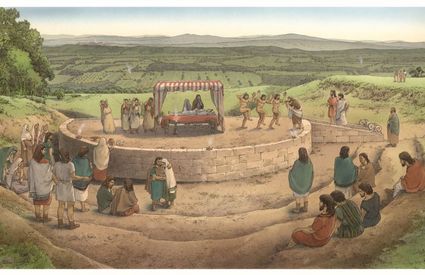 Necropoli etrusca Sarteano illustrazione