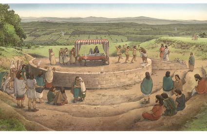 Necropoli etrusca Sarteano illustrazione