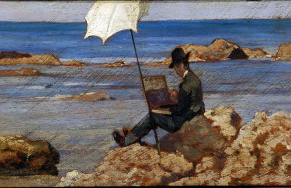 Silvestro Lega painting in Castiglioncello