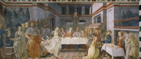 Banchetto Salomè Prato Filippo Lippi