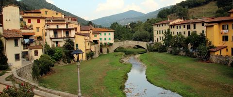 Dicomano and its old bridge