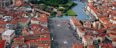 Livorno, Piazza della Repubblica and Fortezza Nuova