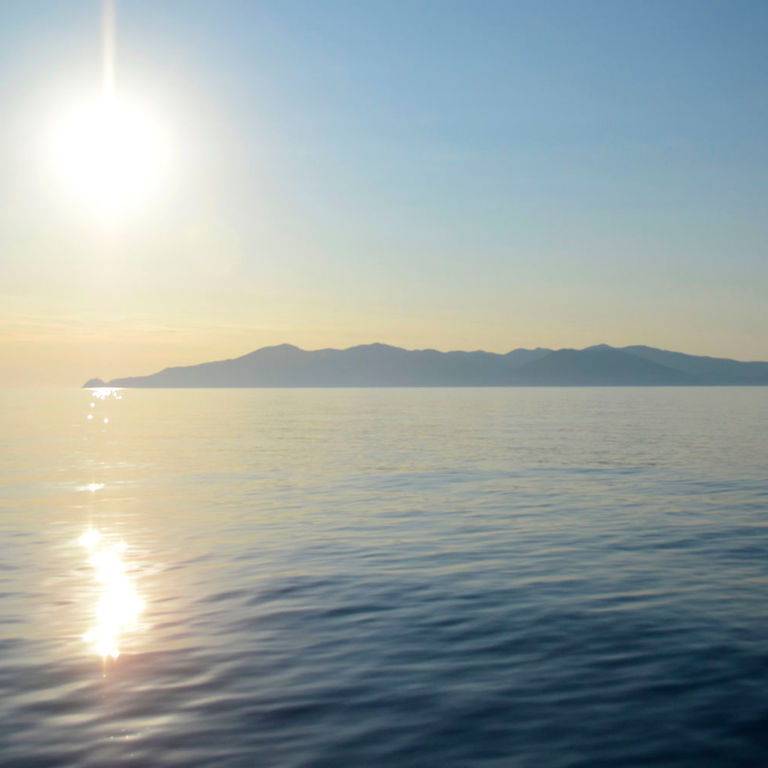 L'arrivo all'Isola di Capraia