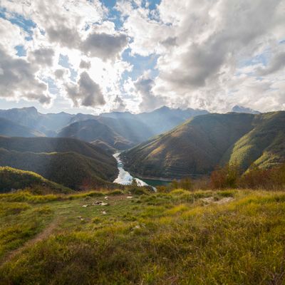 panorama dalla panchina gigante di 