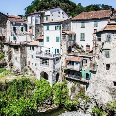 Uno scorcio di Bagnone dalla prospe