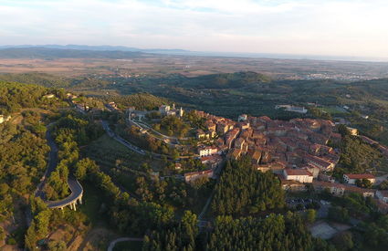 Campiglia Marittima dall'alto 