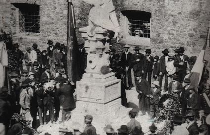inaugurazione del monumento a Garibaldi