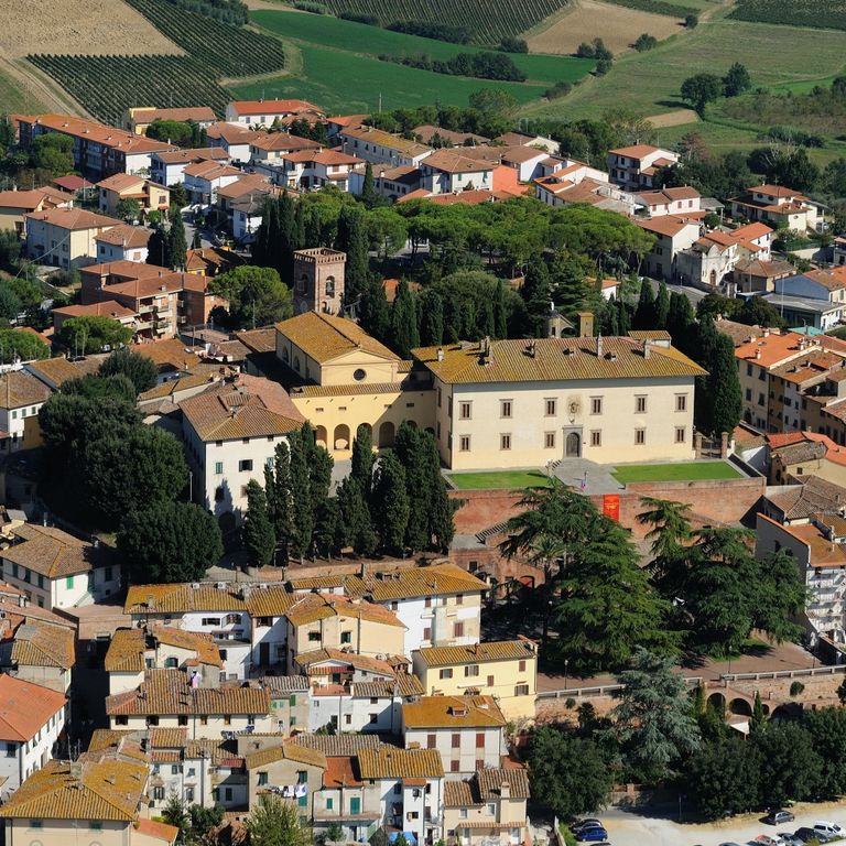 centro storico Cerreto Guidi dall'alto