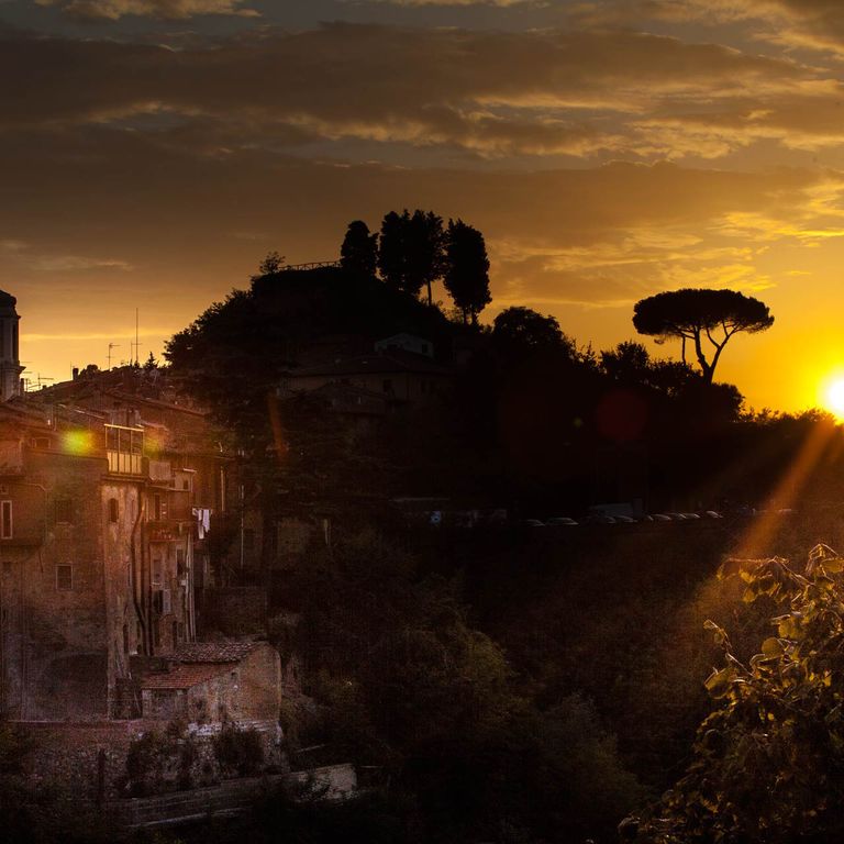 Palaia, campagna al tramonto
